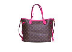 LV NEVERFULL BANDOULIÈRE INSIDE OUT MM PONDICHERY PINK