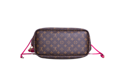 LV NEVERFULL BANDOULIÈRE INSIDE OUT MM PONDICHERY PINK