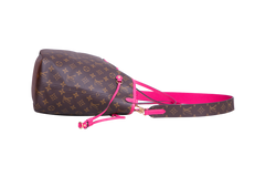 LV NEVERFULL BANDOULIÈRE INSIDE OUT MM PONDICHERY PINK