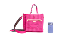 LV NEVERFULL BANDOULIÈRE INSIDE OUT MM PONDICHERY PINK