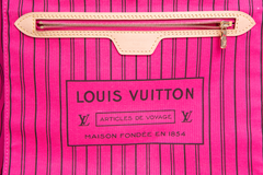 LV NEVERFULL BANDOULIÈRE INSIDE OUT MM PONDICHERY PINK
