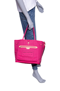 LV NEVERFULL BANDOULIÈRE INSIDE OUT MM PONDICHERY PINK