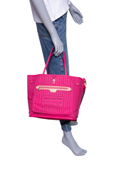 LV NEVERFULL BANDOULIÈRE INSIDE OUT MM PONDICHERY PINK