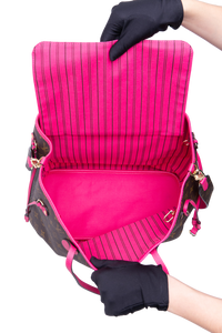 LV NEVERFULL BANDOULIÈRE INSIDE OUT MM PONDICHERY PINK
