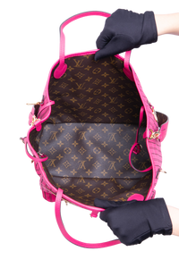 LV NEVERFULL BANDOULIÈRE INSIDE OUT MM PONDICHERY PINK