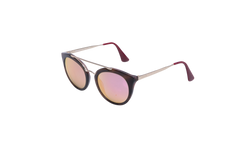 PRADA CINEMA SQUARE METAL GOLD/WINE/TORTOISE