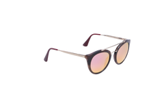 PRADA CINEMA SQUARE METAL GOLD/WINE/TORTOISE