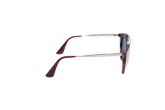 PRADA CINEMA SQUARE METAL GOLD/WINE/TORTOISE