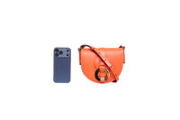 CHLOÉ DARRYL SMALL GRAINED LEATHER ORANGE