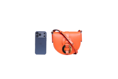 CHLOÉ DARRYL SMALL GRAINED LEATHER ORANGE