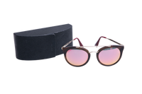 PRADA CINEMA SQUARE METAL GOLD/WINE/TORTOISE