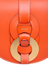 CHLOÉ DARRYL SMALL GRAINED LEATHER ORANGE