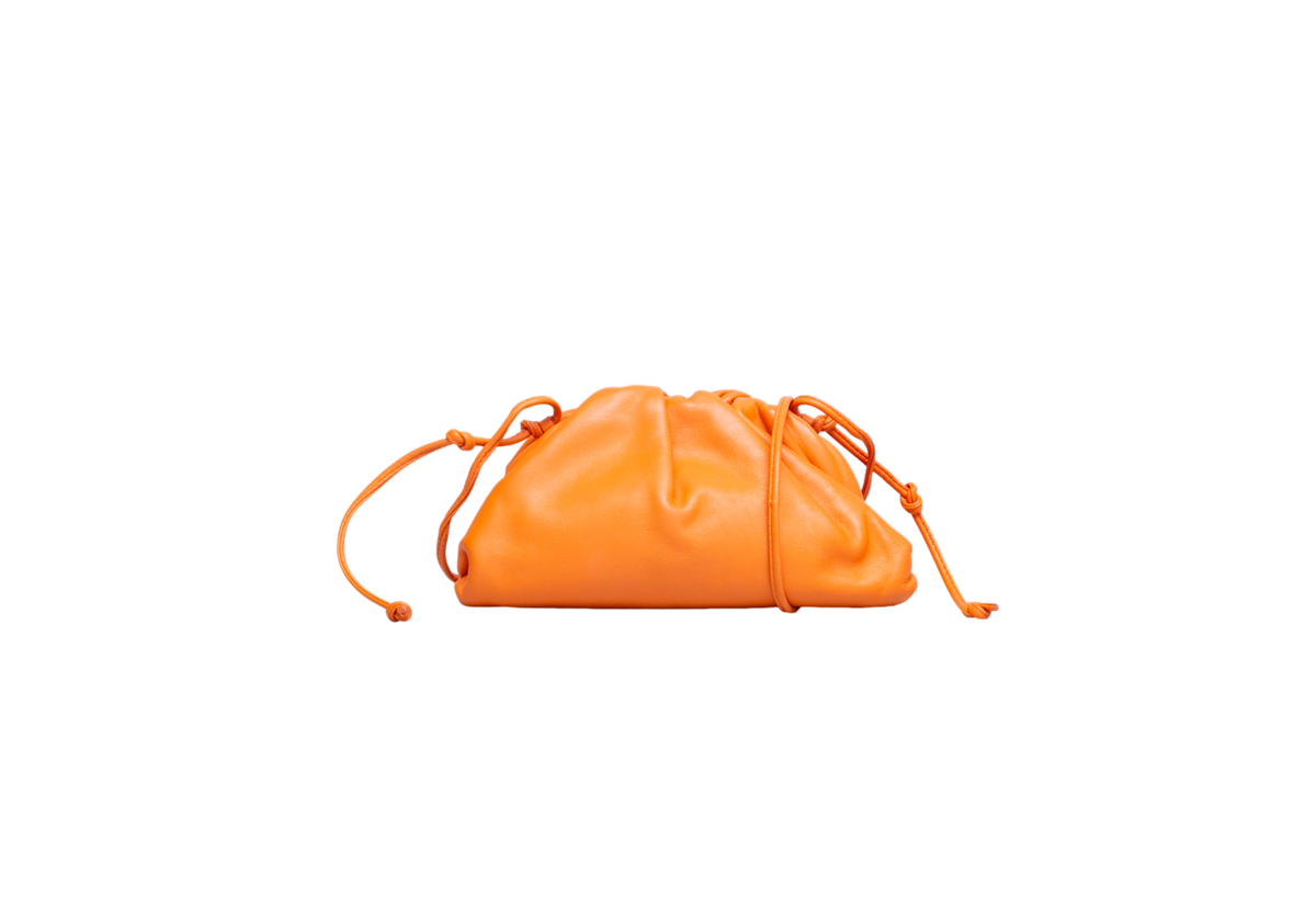 BOTTEGA MINI POUCH CALFSKIN ORANGE