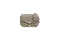 CHANEL PARIS-CUBA THREAD GREEN CAVIAR AROUND FLAP BAG MEDIUM