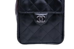 CHANEL 25 SMALL VEAU BRILLANT NOIR