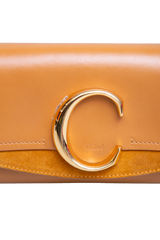 CHLOÉ C BELT BAG CALFSKIN SUEDE TAN