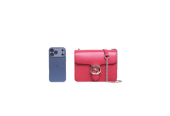GUCCI INTERLOCKING G DOLLAR SMALL RED