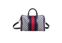 GUCCI BOSTON GG CANVAS VINTAGE WEB NAVY