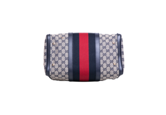 GUCCI BOSTON GG CANVAS VINTAGE WEB NAVY