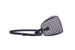 GUCCI BOSTON GG CANVAS VINTAGE WEB NAVY