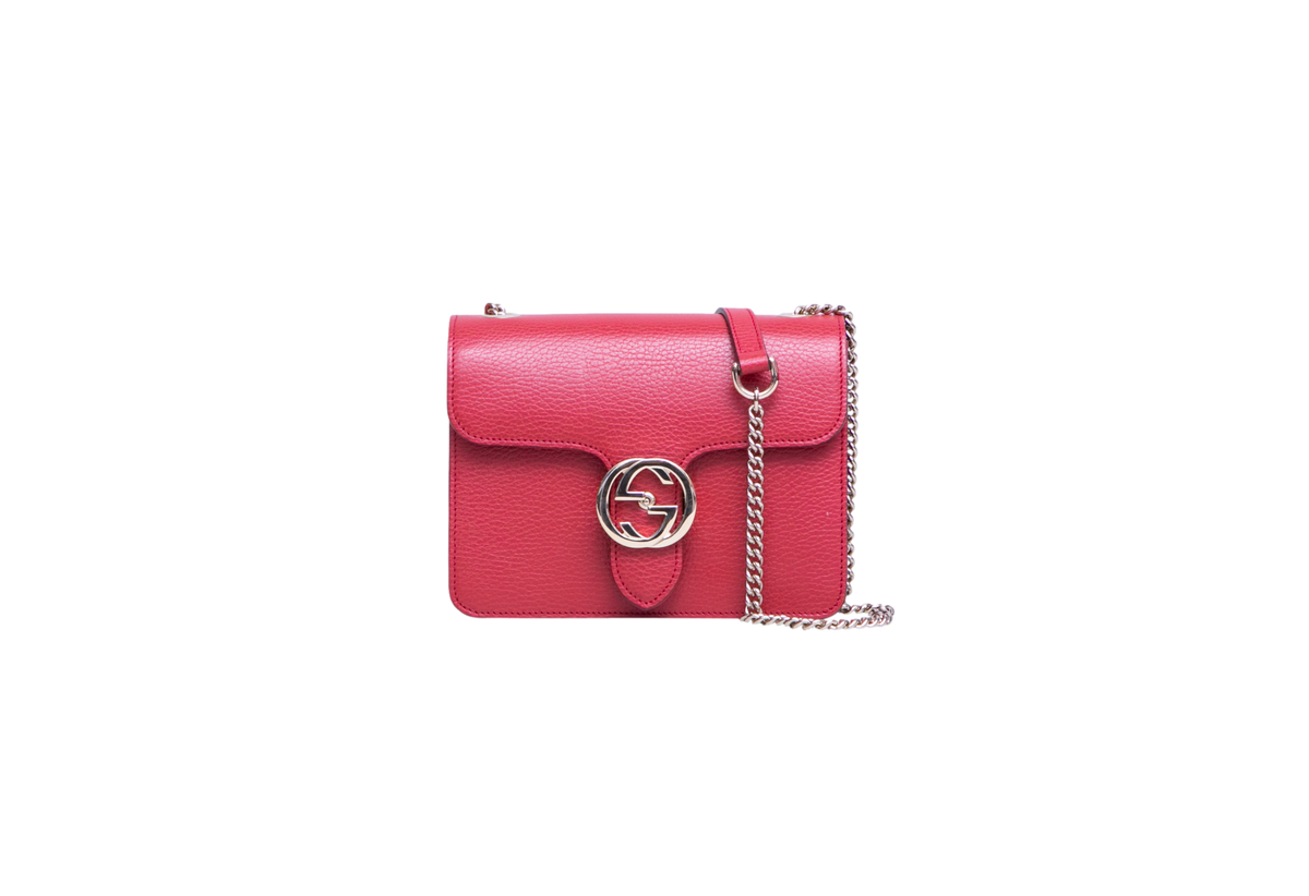 GUCCI INTERLOCKING G DOLLAR SMALL RED