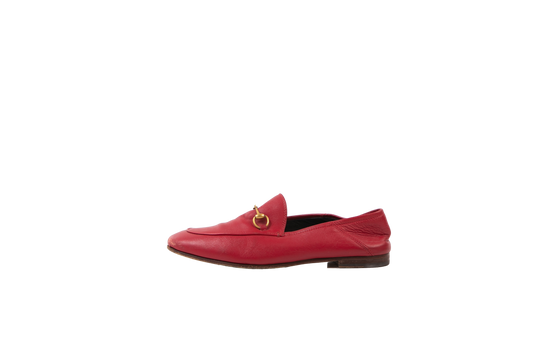 DESAPEGO THASSIA NAVES GUCCI LOAFER COURO RED