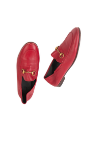 DESAPEGO THASSIA NAVES GUCCI LOAFER COURO RED