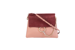 CHLOE FAYE MEDIUM BURGUNDY & ROSE BLUSH