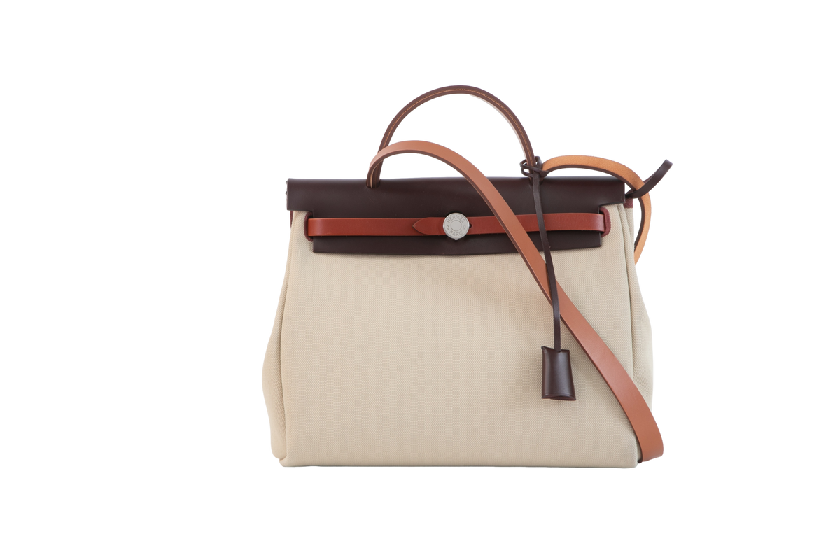 HERMÈS HERBAG ZIP 31 BEIGE & BROWN