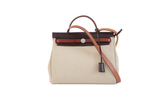 HERMÈS HERBAG ZIP 31 BEIGE & BROWN