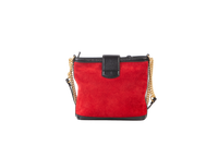 GUCCI DIONYSUS SUEDE BUCKET BAG IN RED