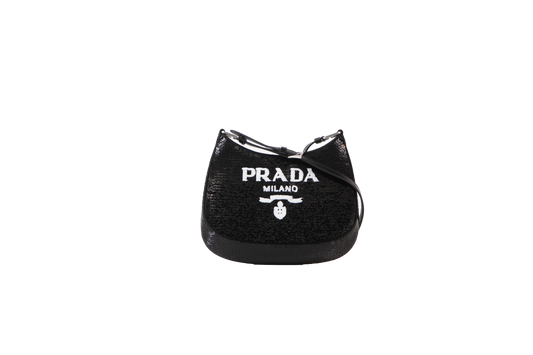 PRADA CLEO PAETES LOGO RE-EDITION BLACK