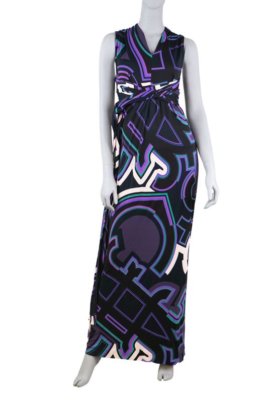 PUCCI VESTIDO GEOMETRICO VISCOSE