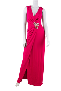 BLUMARINE VESTIDO MAGENTA VISCOSE LONGO