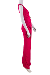 BLUMARINE VESTIDO MAGENTA VISCOSE LONGO