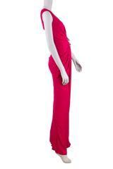 BLUMARINE VESTIDO MAGENTA VISCOSE LONGO