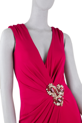 BLUMARINE VESTIDO MAGENTA VISCOSE LONGO