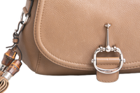 GUCCI TECHNO MEDIUM HORSEBIT BEIGE BAMBOO