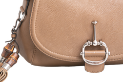 GUCCI TECHNO MEDIUM HORSEBIT BEIGE BAMBOO