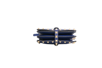 VALENTINO FLAP MESSENGER ROCKSTUD SAPPHIRE BLUE