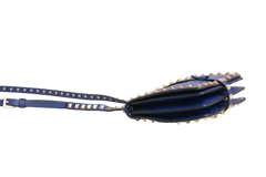 VALENTINO FLAP MESSENGER ROCKSTUD SAPPHIRE BLUE