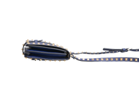 VALENTINO FLAP MESSENGER ROCKSTUD SAPPHIRE BLUE