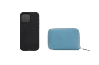 HERMÈS WALLET AZAP COMPACT SILKIN BLUE