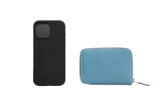 HERMÈS WALLET AZAP COMPACT SILKIN BLUE