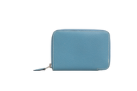 HERMÈS WALLET AZAP COMPACT SILKIN BLUE