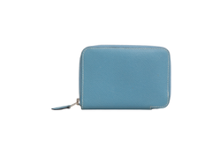 HERMÈS WALLET AZAP COMPACT SILKIN BLUE