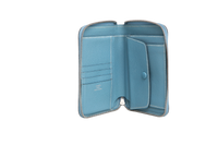 HERMÈS WALLET AZAP COMPACT SILKIN BLUE