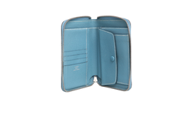 HERMÈS WALLET AZAP COMPACT SILKIN BLUE