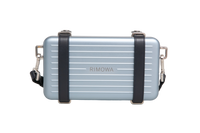 DIOR X RIMOWA ALUMINUM PERSONAL CLUTCH ON STRAP BLEU