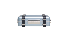 DIOR X RIMOWA ALUMINUM PERSONAL CLUTCH ON STRAP BLEU